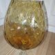 Empoli vase in amber blown glass – Italy, 1960s