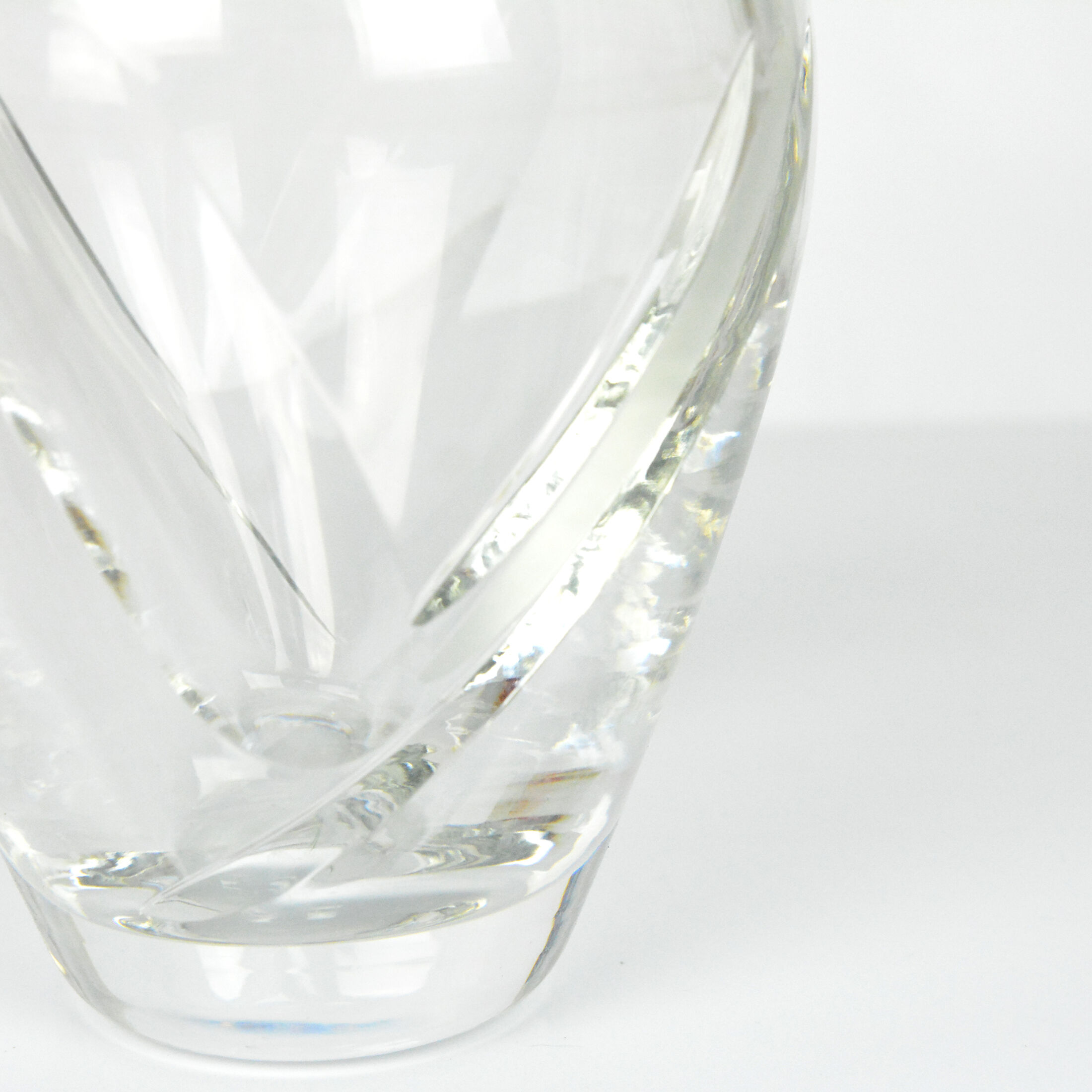 1980s crystal vase, Royal Doulton, UK