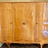 Sycamore marquetry cabinet