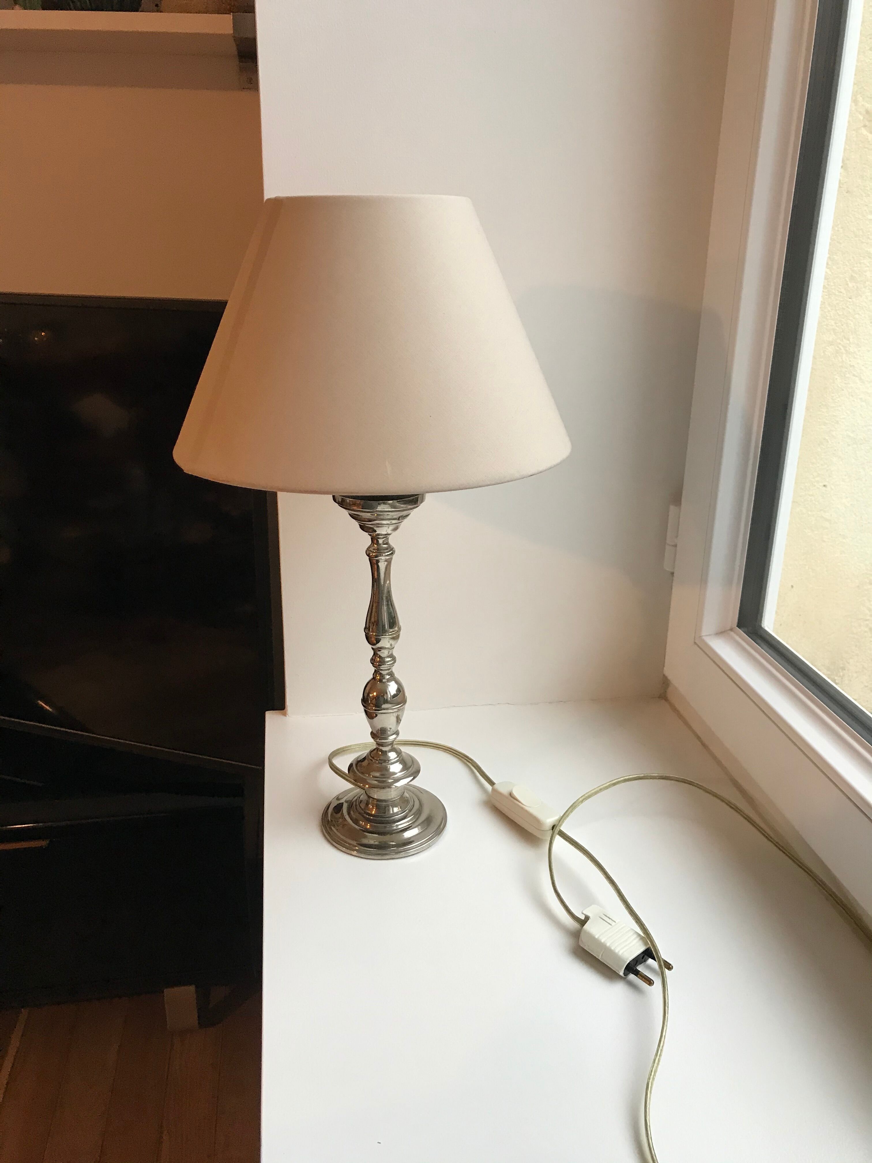 Chrome metal lamp 50s