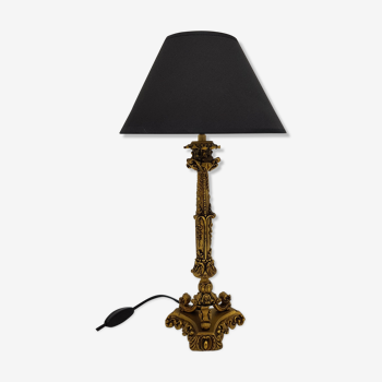Golden bronze lamp