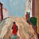 Original Swedish Oil on Panel – “Street Scene” by U. Ekshard – Signed – Dated 1971 – Vintage & Framed