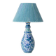 Fajalauza Ceramic Table Lamp with Hand-Woven Lampshade, Granada, Spain