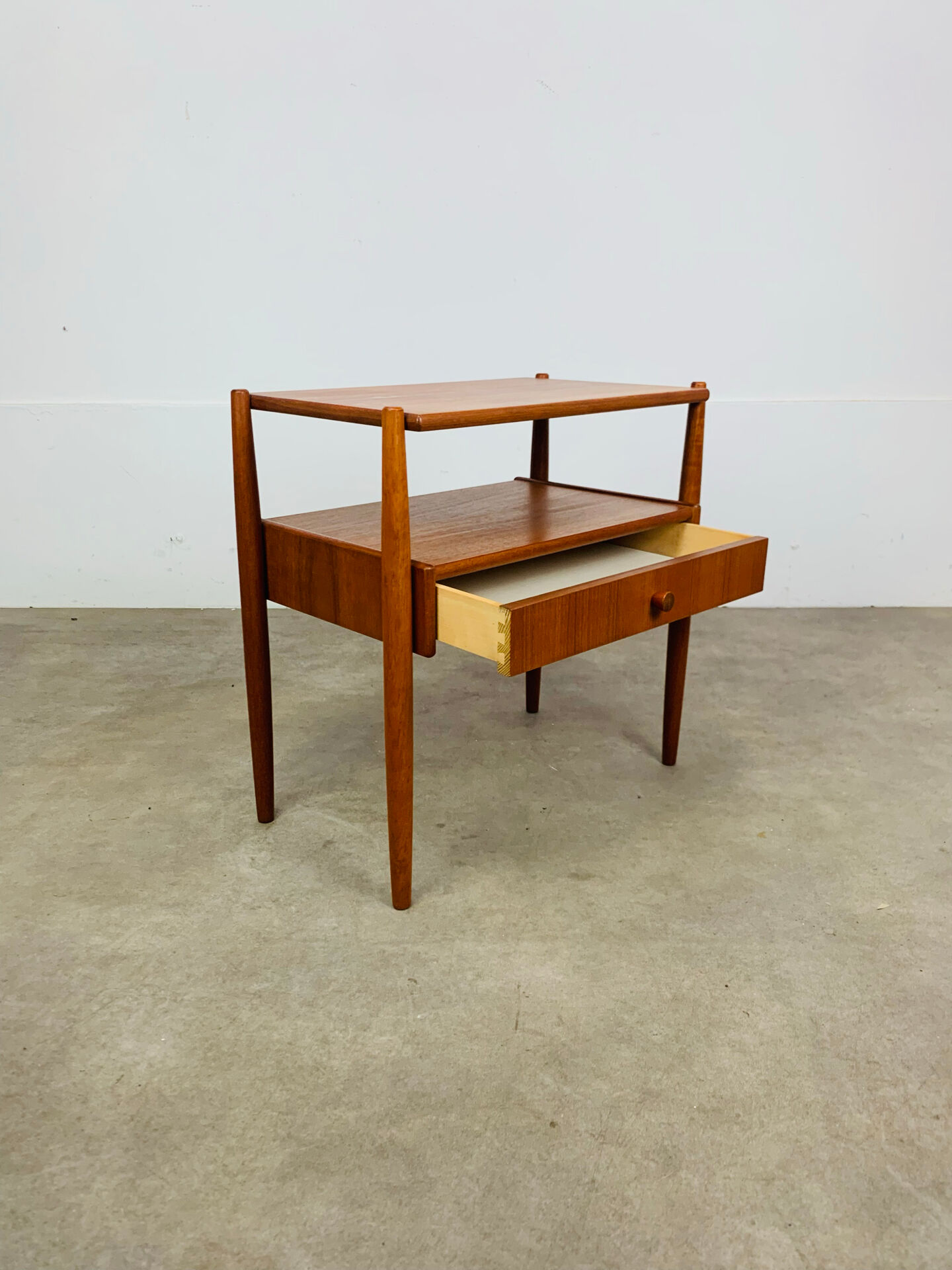 Scandinavian teak bedside table, 1960s