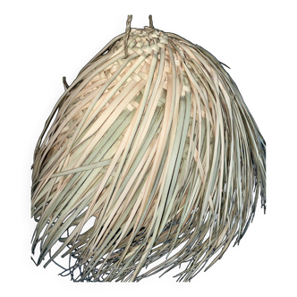 Fringed spherical pendant light