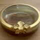 Ashtray or empty pocket in marble and brass