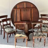Mahogany dining room set, work in English 19th century