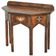 Antique Leather Studded Console Table in Gothic Pugin Style Restored