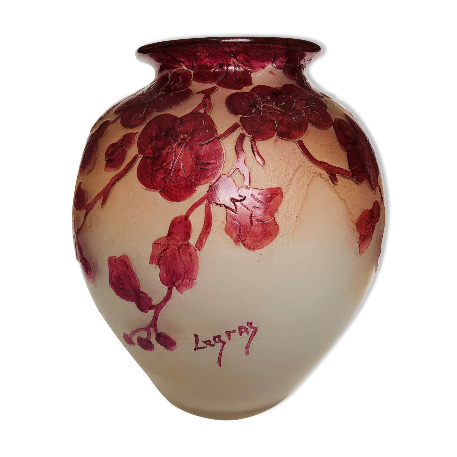 Legras multilayer glass ball vase