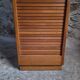 Armoire à rideau vintage en chêne | France | 1960s–1970s