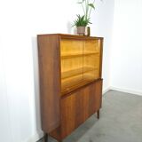 Donker plus vitrinekast fine avec planches vintage