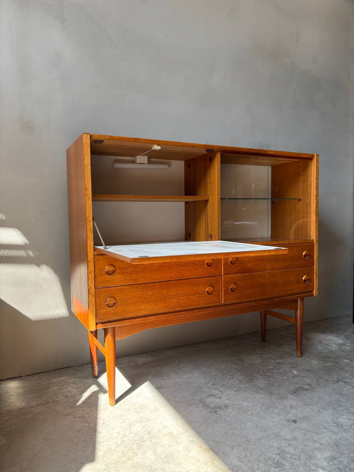 Vintage teak sideboard - mid-century Scandinavian style