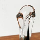 Vintage art glass vase by Max Verboeket for Kristalunie Maastricht, 1970s