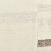 Grand tapis kilim crème et marron, 255 x 313 cm