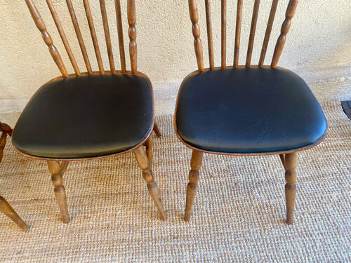 4 chairs bistro baumann tacoma boston vintage 60s