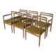 Set of 6 Mid Century STOL Kamnik Armchairs / Yugoslav Vintage Dining Chair