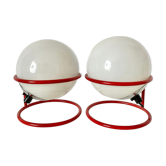 2 space age design lamps