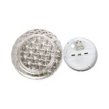 Round glass ceiling lamp, Eickmeier Leuchten, Germany 1970s.
