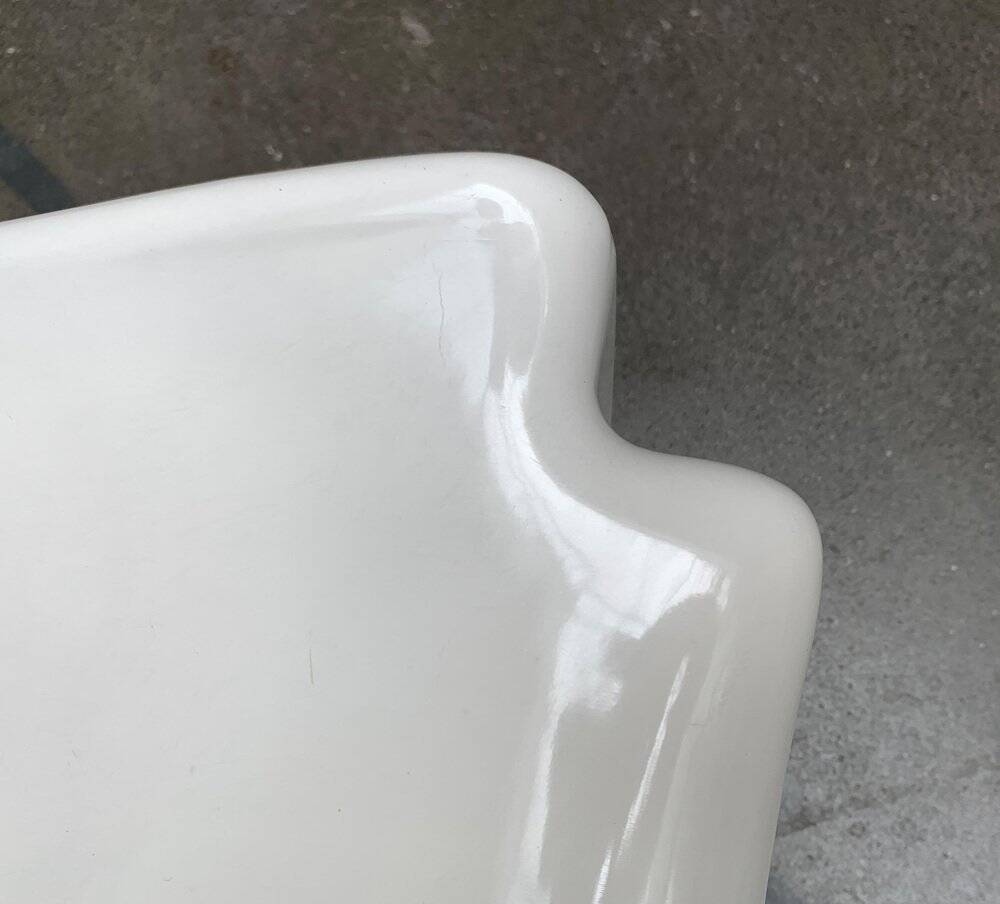 Stackable German chair in mid-century space age style by Helmut Bätzner for Bofinger, 1960s.