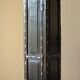 Vintage storage column with clock, solid wood