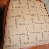 Cognac leather armchair "Ilsat Salotti" Italy circa 1980