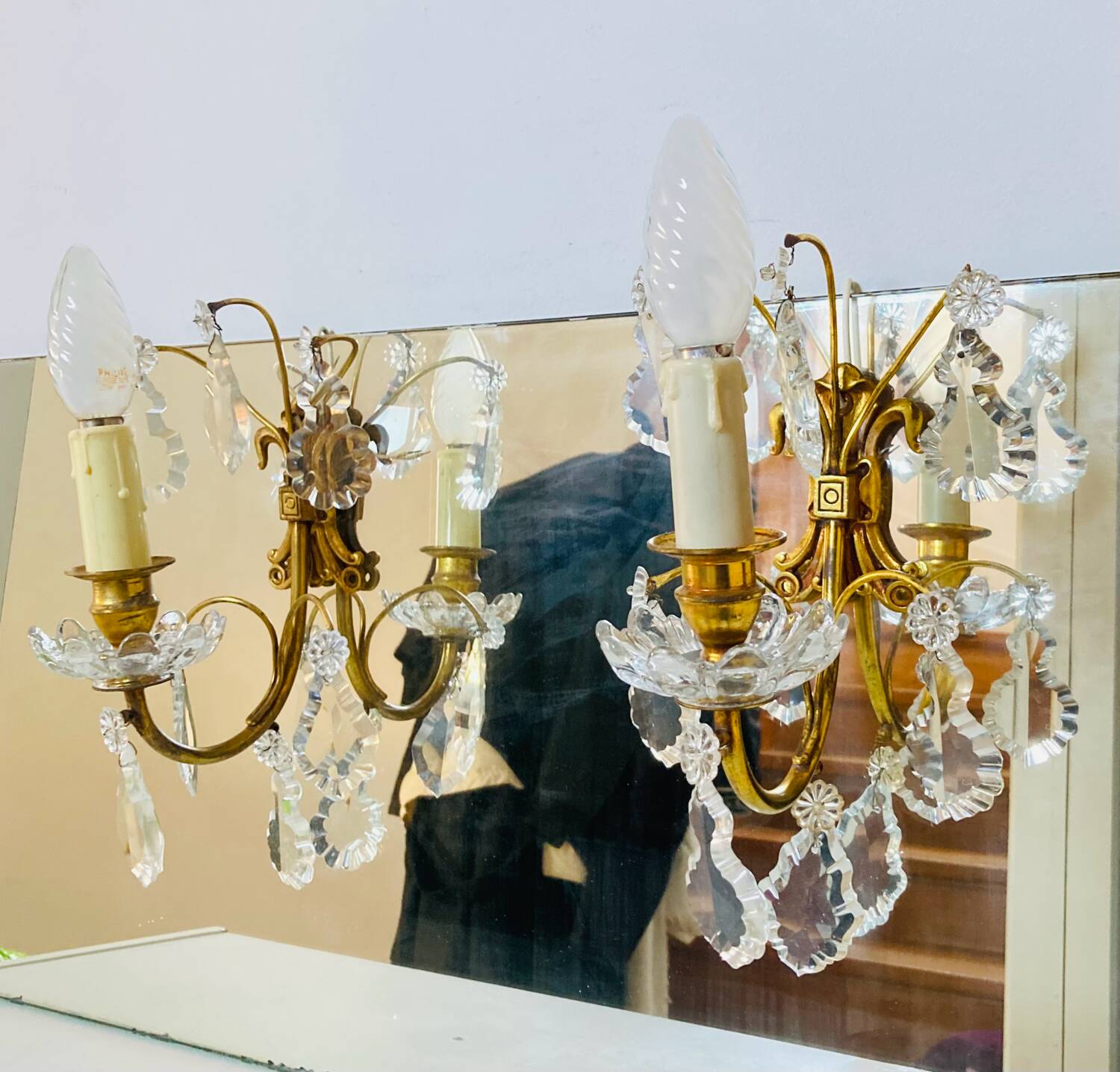 Bronze appliques + pendants from the 19th century marked FRANCE LH