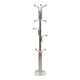 Vintage Standing Coat Rack Chrome Marble Space Age 166cm