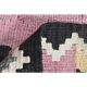 1970s Turkish Oushak Handmade Wool Cotton Pink Runner Rug 83x331