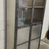Riveted metal display cabinet library