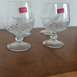4 verres à brandy cristal d arques