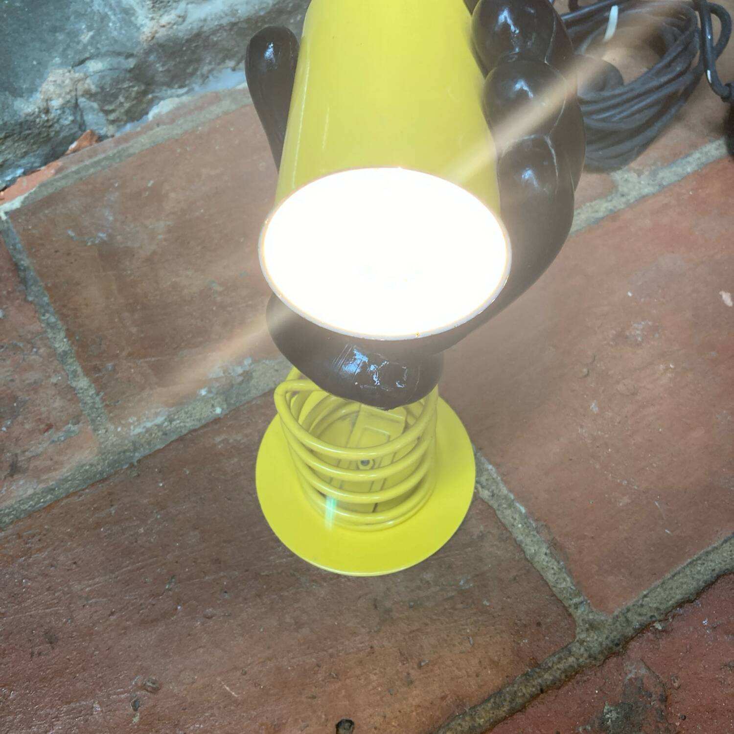 Lampe à poser année 80 métal et plastique