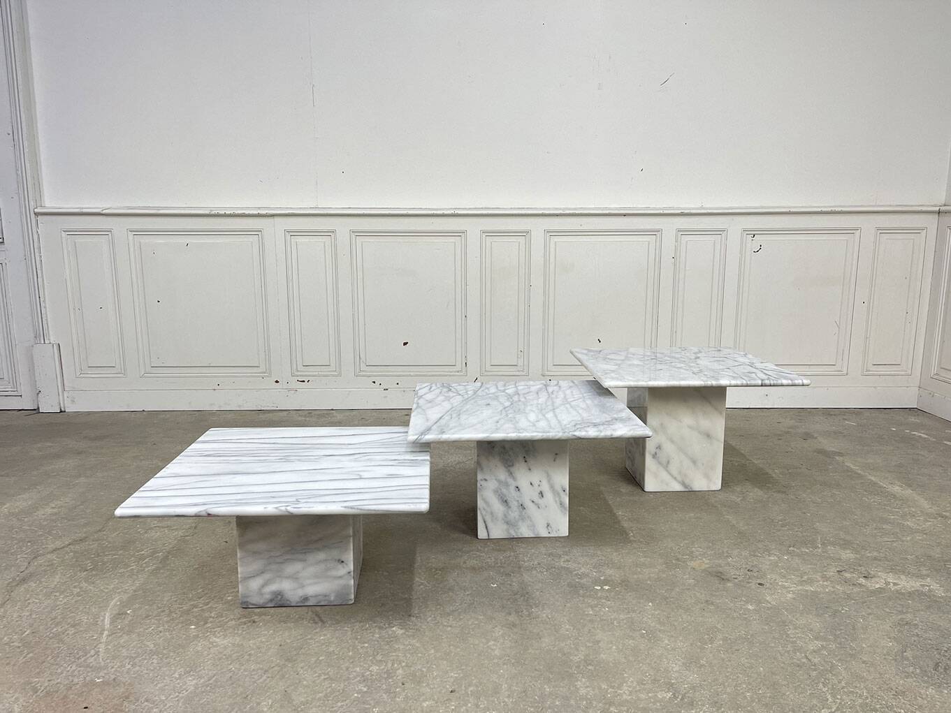 Vintage marble coffee tables