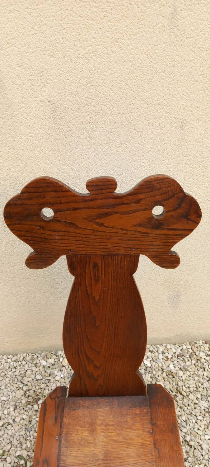 Rare 19th century oak Lorraine chair