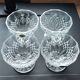 Set of 4 crystal fruit bowls