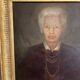 Large old portrait oil on canvas framed