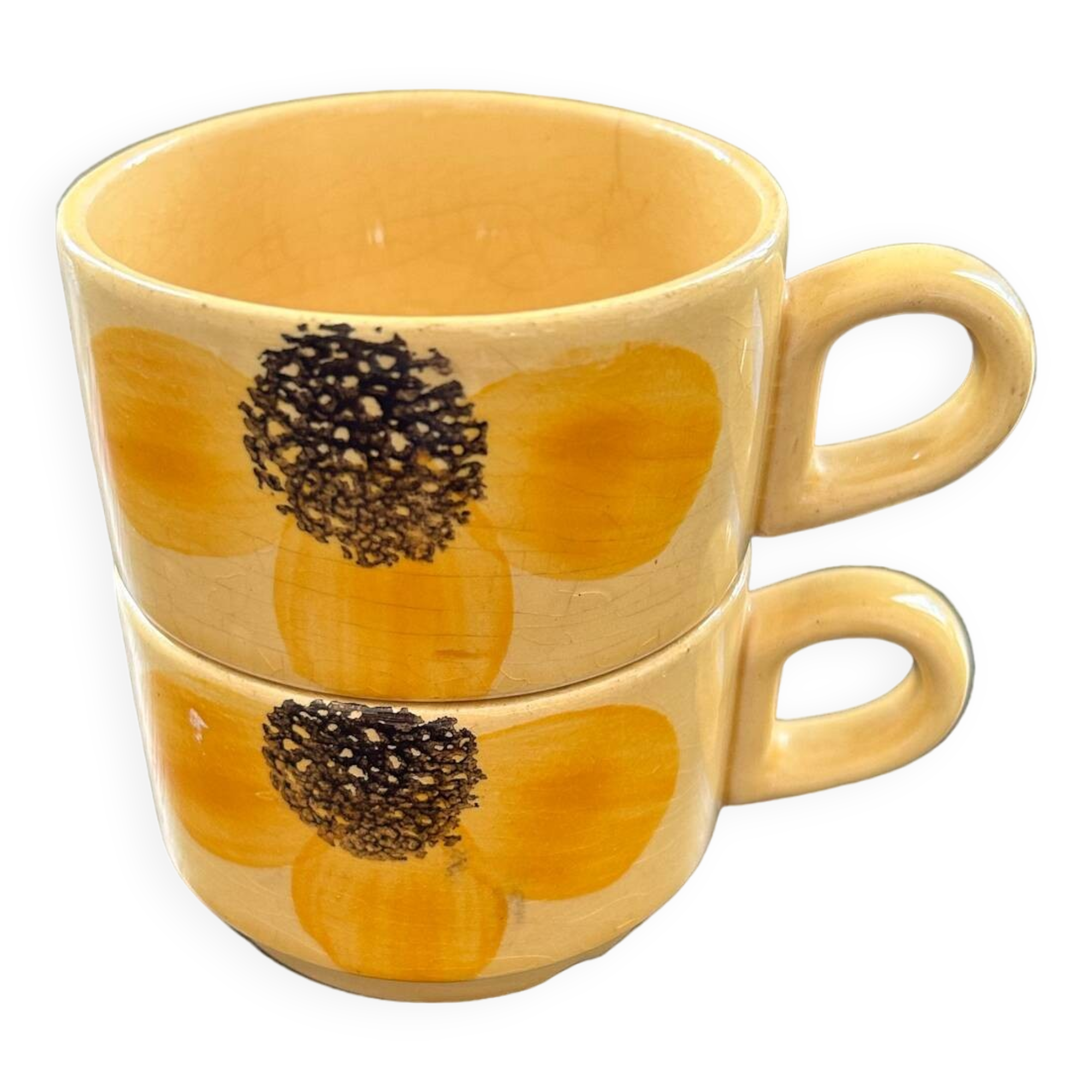 Pair of daisy cups