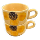 Pair of daisy cups