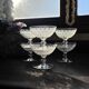 Exceptional set of 6 Baccarat Rohan Art crystal champagne flutes.