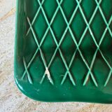 Vintage dark green ceramic plate