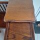 Vintage telephone bench in solid oak