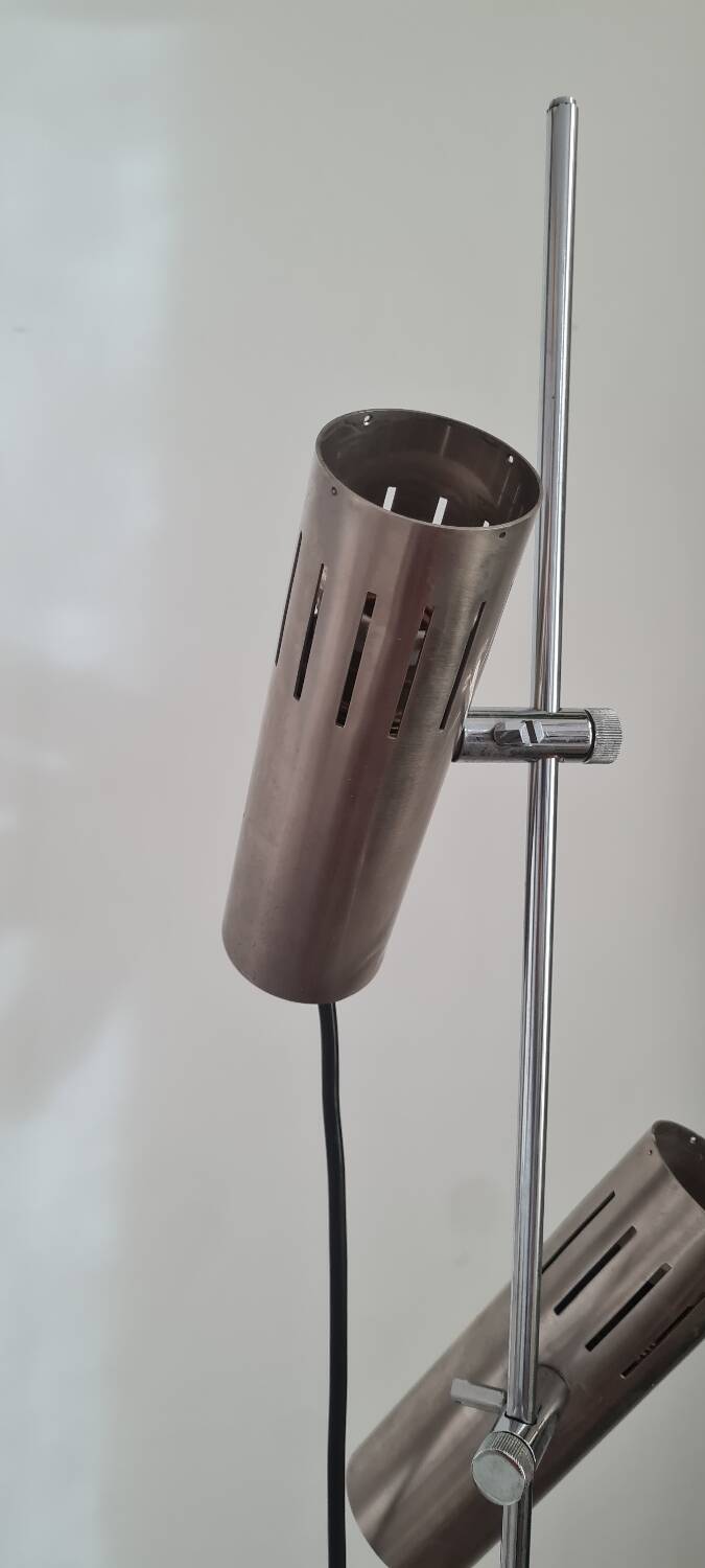 A14 floor lamp with two spotlights by Alain Richard