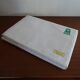 Drap plat métis lin coton "fleur bleue" 310 x 220