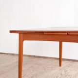 Table à manger danoise Mid-Century Modern en teck, Danemark, années 1960