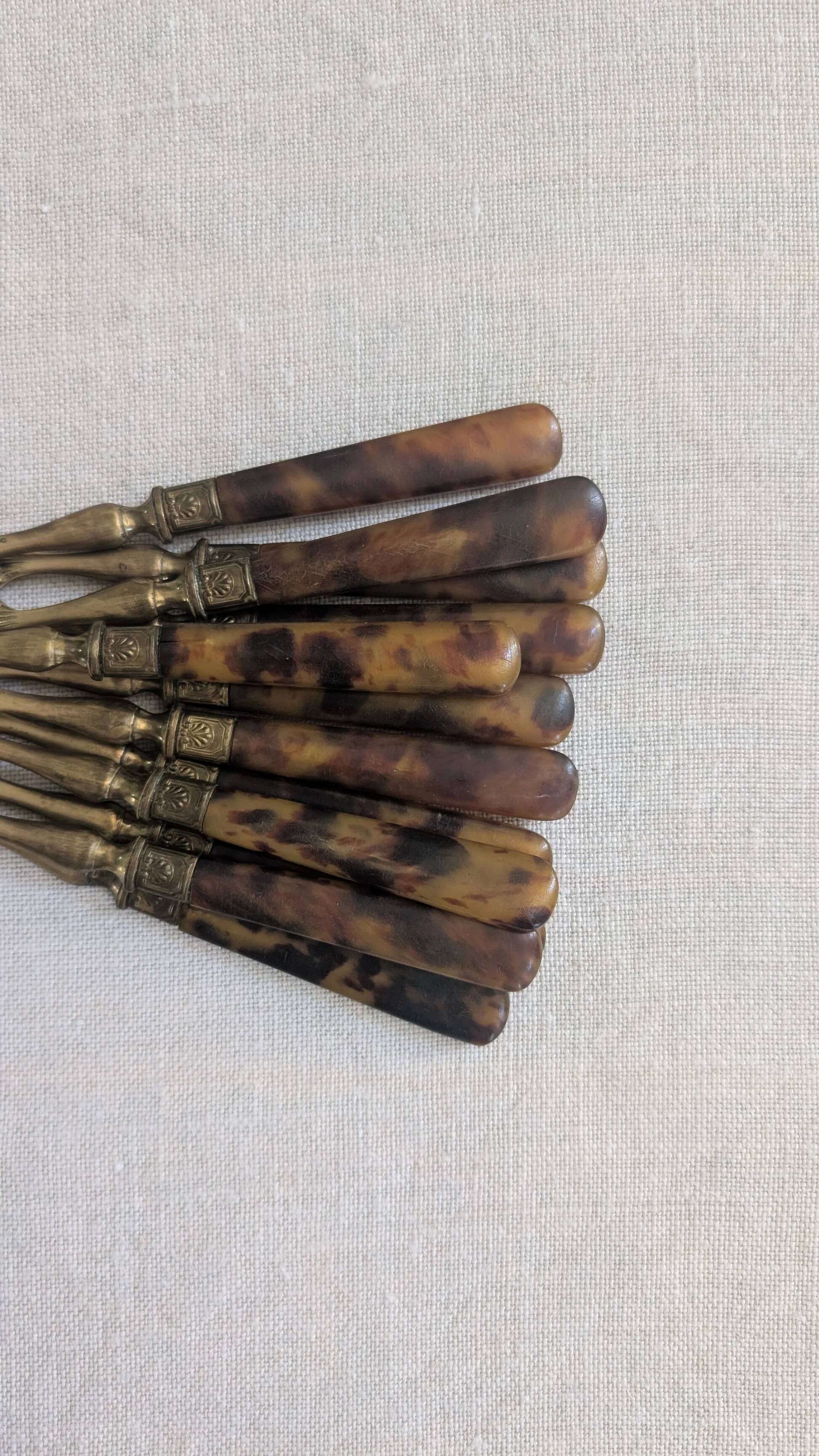 Set of 12 antique cake forks