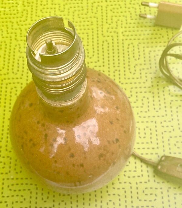 Lampe signé sylvie dufour gres la borne la puisaye epoque 1950/1960