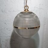 Holophane globe suspension 45cm brass
