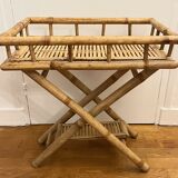 Rattan service table