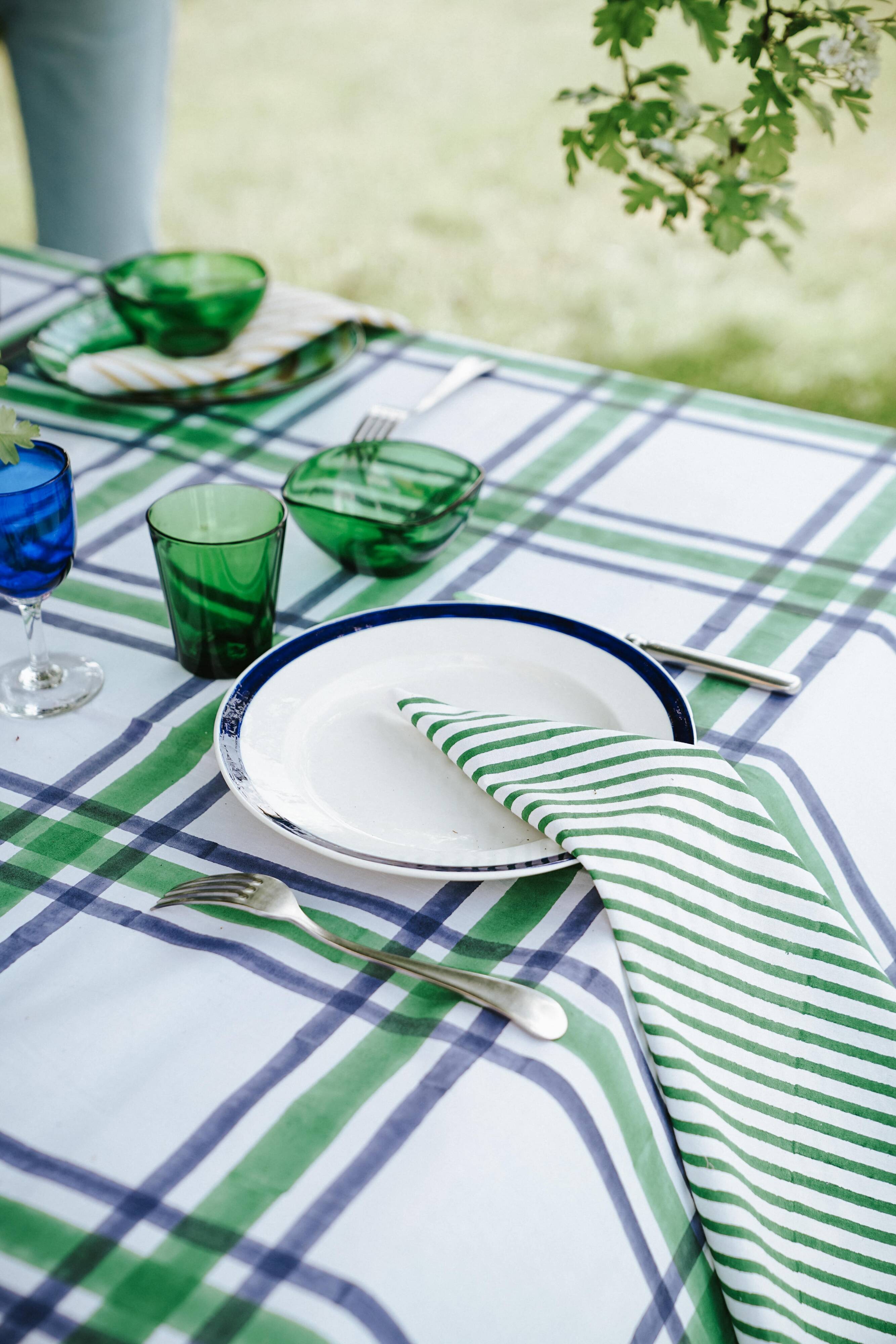 2 Klimt 2 Green napkins