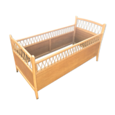Old cot Scandinavian wood