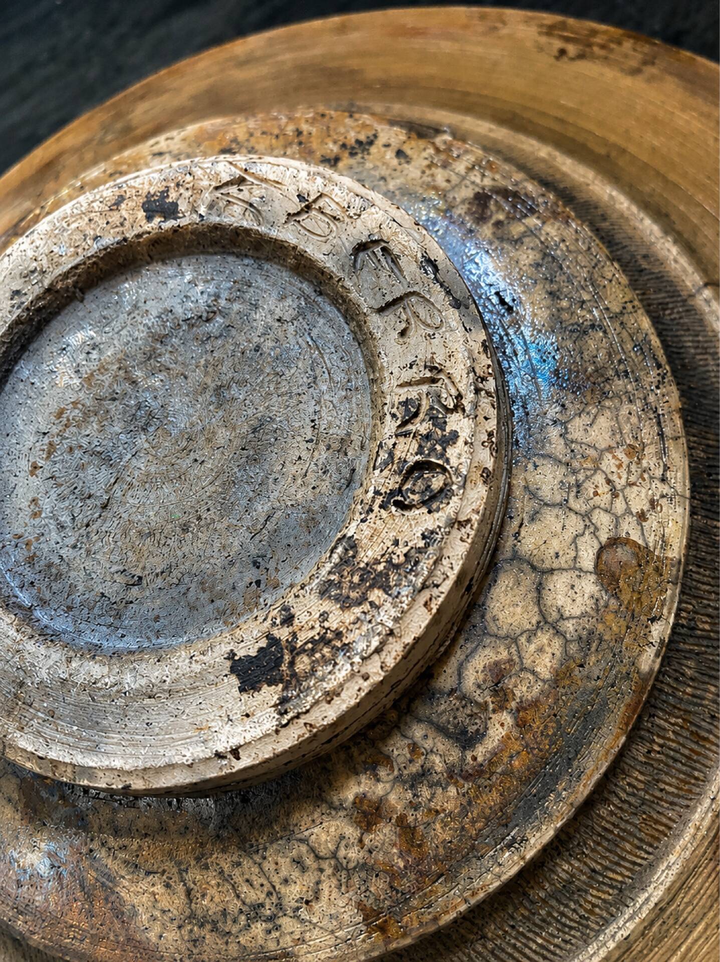 Magnificent raku ceramic bowl